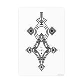 Photo Art Paper Poster with black geometric design on smooth satin finish 210gsm premium paper